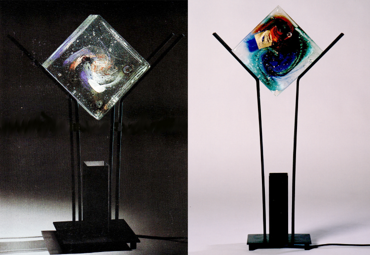 Verrerie Le Pontil - Dieulefit (26) par Frédéric Morin : Sysiphe de 1991 et de 1997 à Montoison (h=75cm)