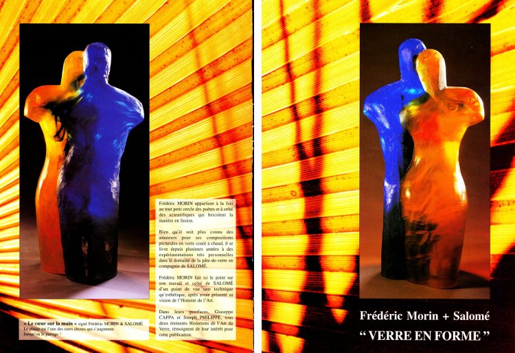 Verre-en-Forme à Montoison (26) : brochure-catalogue des sculptures de Frédéric Morin et SALOMÉ publié en 2001