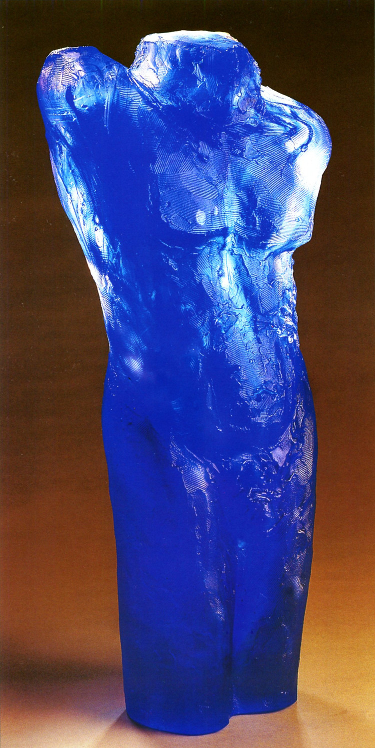 Verre-en-Forme à Montoison (26) par Salomé : « Monsieur » h=59cm 38kg de 2001 - ekta Cédric Prat