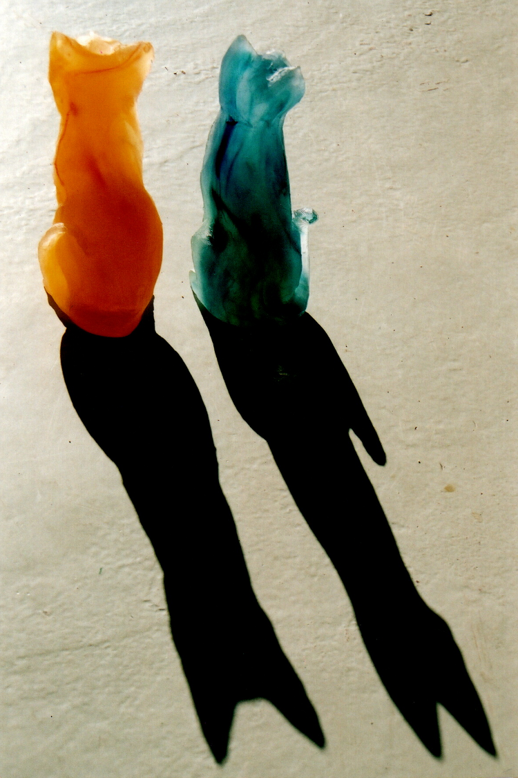 Verre-en-Forme à Montoison (26) par Salomé : deux chats dressés