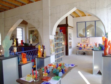 Frédéric Morin et Salomé à Saillans (26) : dans leur galerie de Saillans