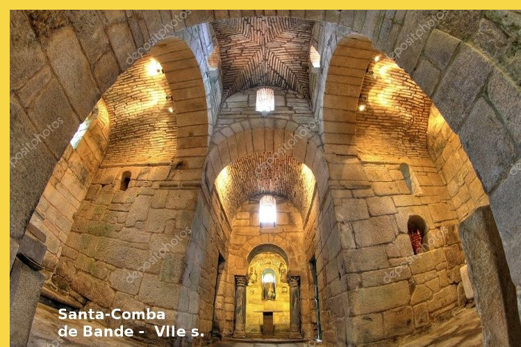 architecture paléochrétienne - Santa-Comba-de-Bande (Galice) eglise wisigothique du VIIe s.