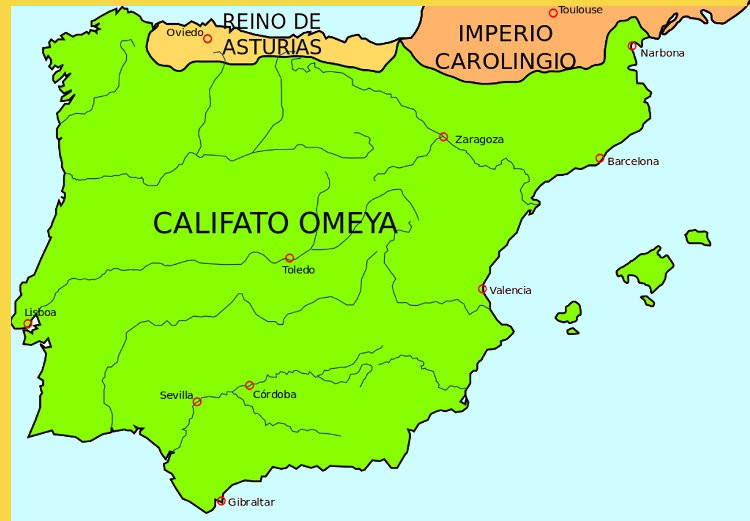 expansion territoriale maximale de l'Islam en 725