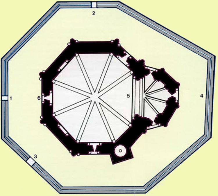 architecture romane - Eunate (E) Santa Maria vers 1170 - plan