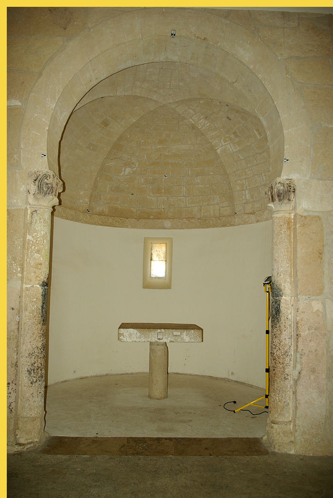 architecture carolingienne mozarabe/mudejar - Leon (E) : Sant Miguel de Escalada vers 930 - l'abside