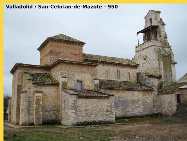 architecture carolingienne mozarabe/mudejar - Valladolid (E) San Cebrian de Mazote - église San Cipriano vers 950 - vue générale