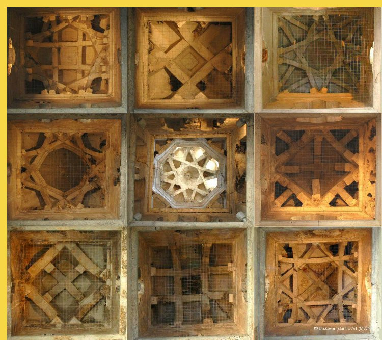 architectutre musulmane hispanique - Tolède (E) : Mosquée Bab al-Mardum en 999 - montage photo des neuf coupoles nervurées