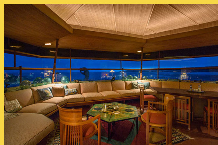 bioclimatique fluidite des espaces Walker House Carmel par Wright en 1948 : un merveilleux poste d'observation de l'Océan Pacifique