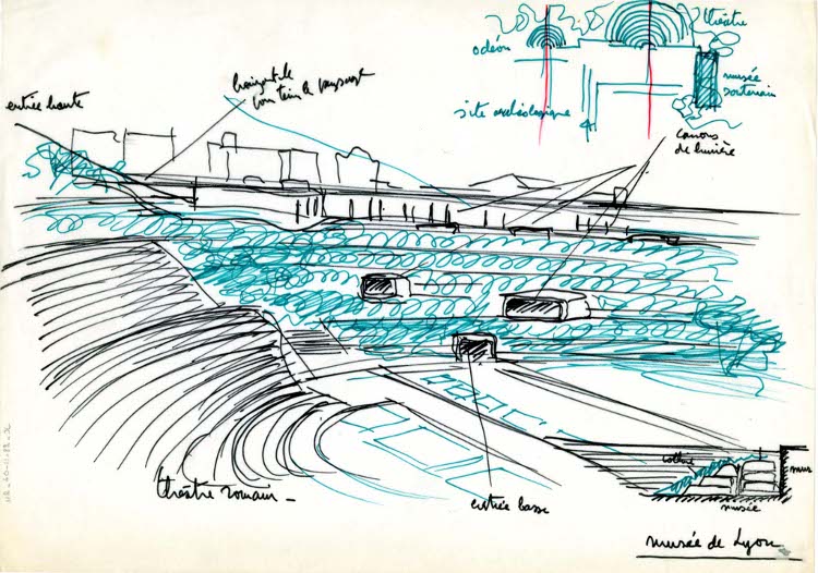 1975 Musée de la Civilication Gallo-Romaine à Lyon par Bernard Zehrfuss