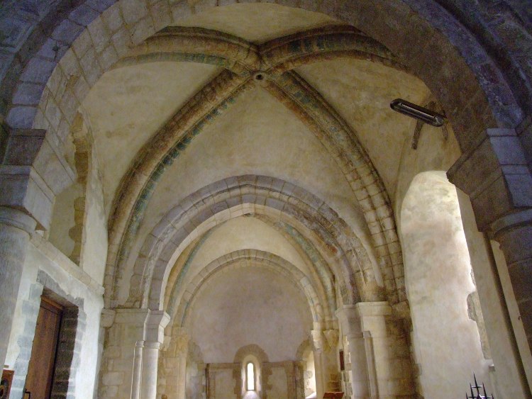 Saint-Martin d'Octeville (50) les croisées d'ogives des travées droites et l'abside