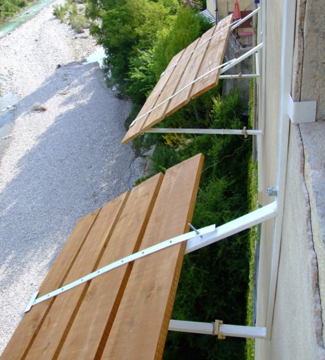façade sud d'une ancienne manufacture de soie réhabilitée, photo 15 juillet