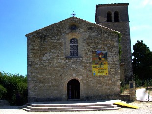 Mirmande église Ste-Foy à la place du Logis seigneurial